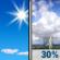 Monday: A chance of showers and thunderstorms after 2pm. Sunny, with a high near 92. South southwest wind 1 to 5 mph. Chance of precipitation is 30%. New rainfall amounts less than a tenth of an inch possible. Monday: Sunny then Chance Showers And Thunderstorms