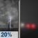 Saturday Night: A slight chance of showers and thunderstorms before 11pm, then patchy fog. Partly cloudy, with a low around 75. Heat index values as high as 105. North wind around 2 mph. Chance of precipitation is 20%. New rainfall amounts less than a tenth of an inch possible. Saturday Night: Slight Chance Showers And Thunderstorms then Patchy Fog