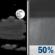 Tonight: Partly Cloudy then Chance Rain Showers
