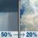 Thursday: A chance of rain showers before 2pm, then a slight chance of showers and thunderstorms. Partly sunny, with a high near 71. Chance of precipitation is 50%. Thursday: Chance Rain Showers then Slight Chance Showers And Thunderstorms