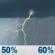 Sunday: A chance of rain showers before 7am, then a chance of rain showers and patchy fog between 7am and 10am, then patchy fog and a slight chance of rain showers between 10am and 11am, then showers and thunderstorms likely. Mostly cloudy, with a high near 84. South wind 5 to 12 mph, with gusts as high as 20 mph. Chance of precipitation is 60%. New rainfall amounts between a quarter and half of an inch possible. Sunday: Showers And Thunderstorms Likely