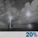 Thursday Night: A slight chance of showers and thunderstorms between 8pm and 1am. Partly cloudy, with a low around 76. Thursday Night: Slight Chance Showers And Thunderstorms